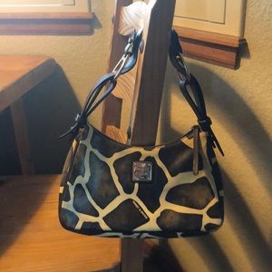 Brown Giraffe Print Dooney & Bourke Purse